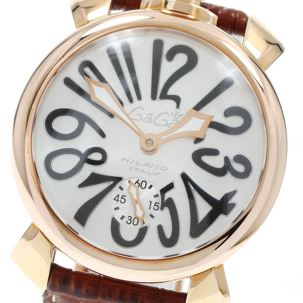GaGa MILANO Manuale48 5011.06S Small seconds Silver Dial Hand Winding Men's Watch_944758