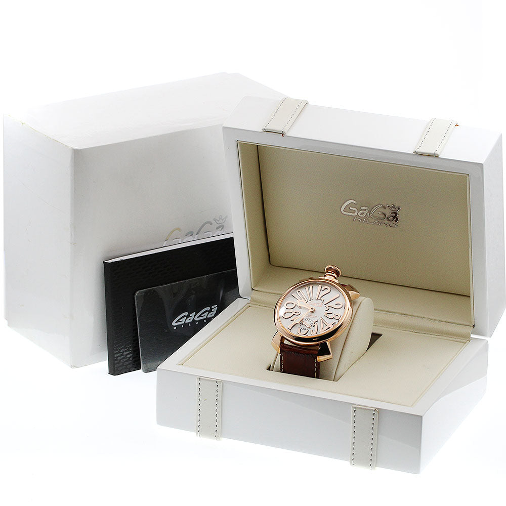 GaGa MILANO Manuale48 5011.08S Small seconds white Dial Hand Winding Men's Watch_944759