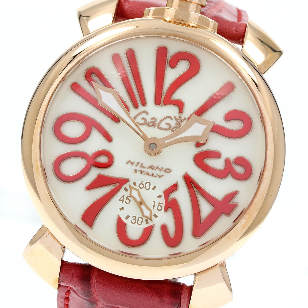GaGa MILANO Manuale48 5011.10S Small seconds white Dial Hand Winding Men's Watch_944761