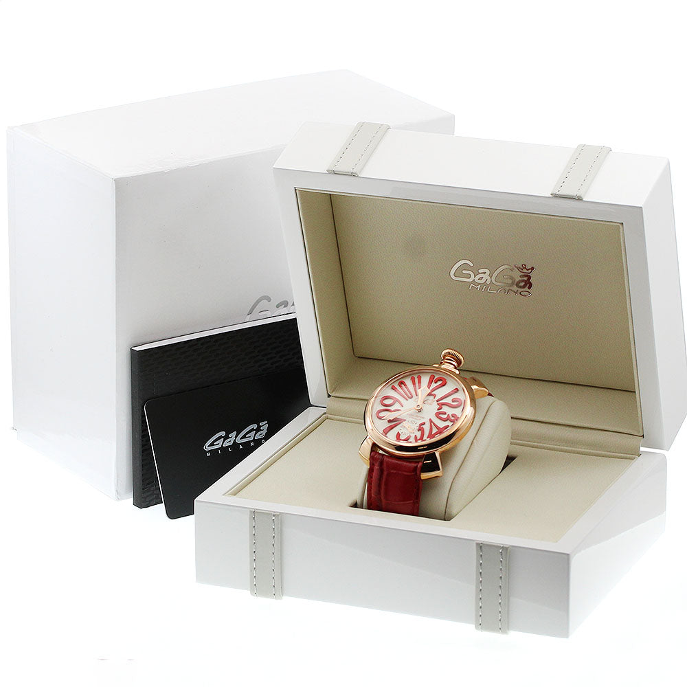 GaGa MILANO Manuale48 5011.10S Small seconds white Dial Hand Winding Men's Watch_944761