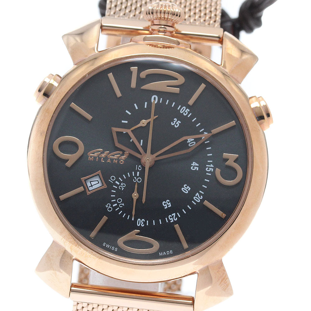 GaGa MILANO Syn Chrono 5098.02BR Date gray Dial Quartz Men's Watch_944771