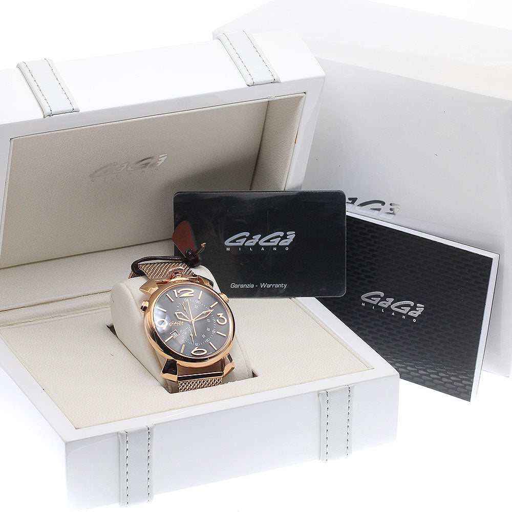 GaGa MILANO Syn Chrono 5098.02BR Date gray Dial Quartz Men's Watch_944771