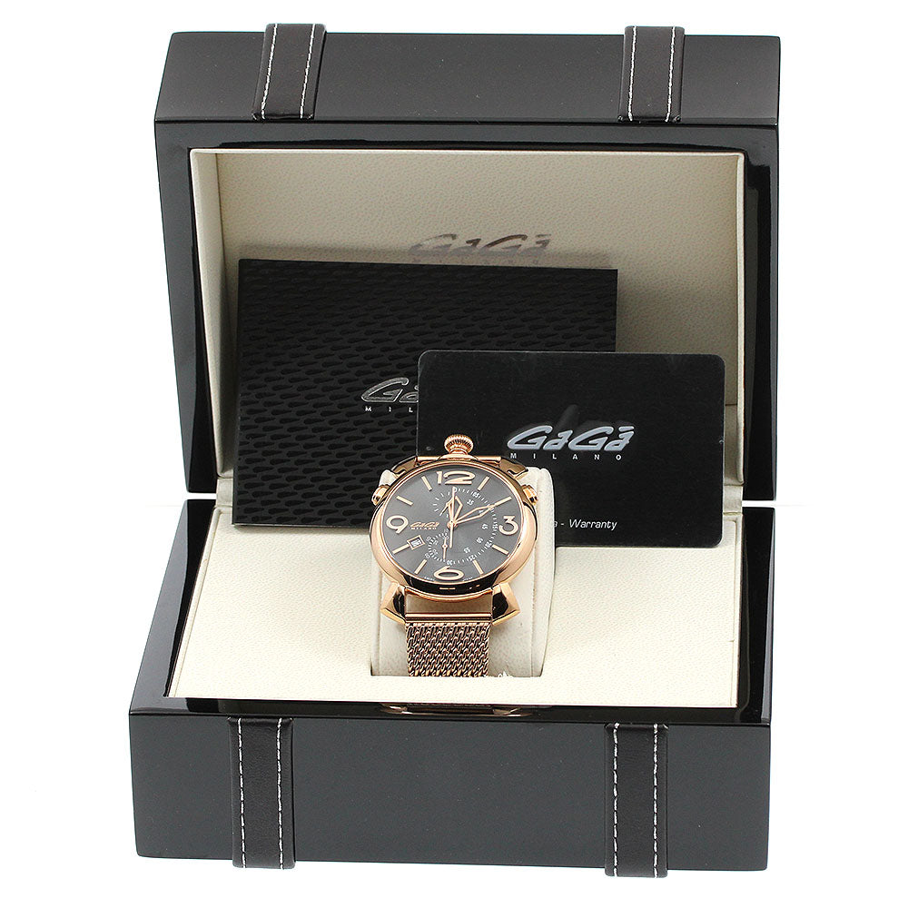 GaGa MILANO Syn Chrono 5098.02BR Date gray Dial Quartz Men's Watch_944772