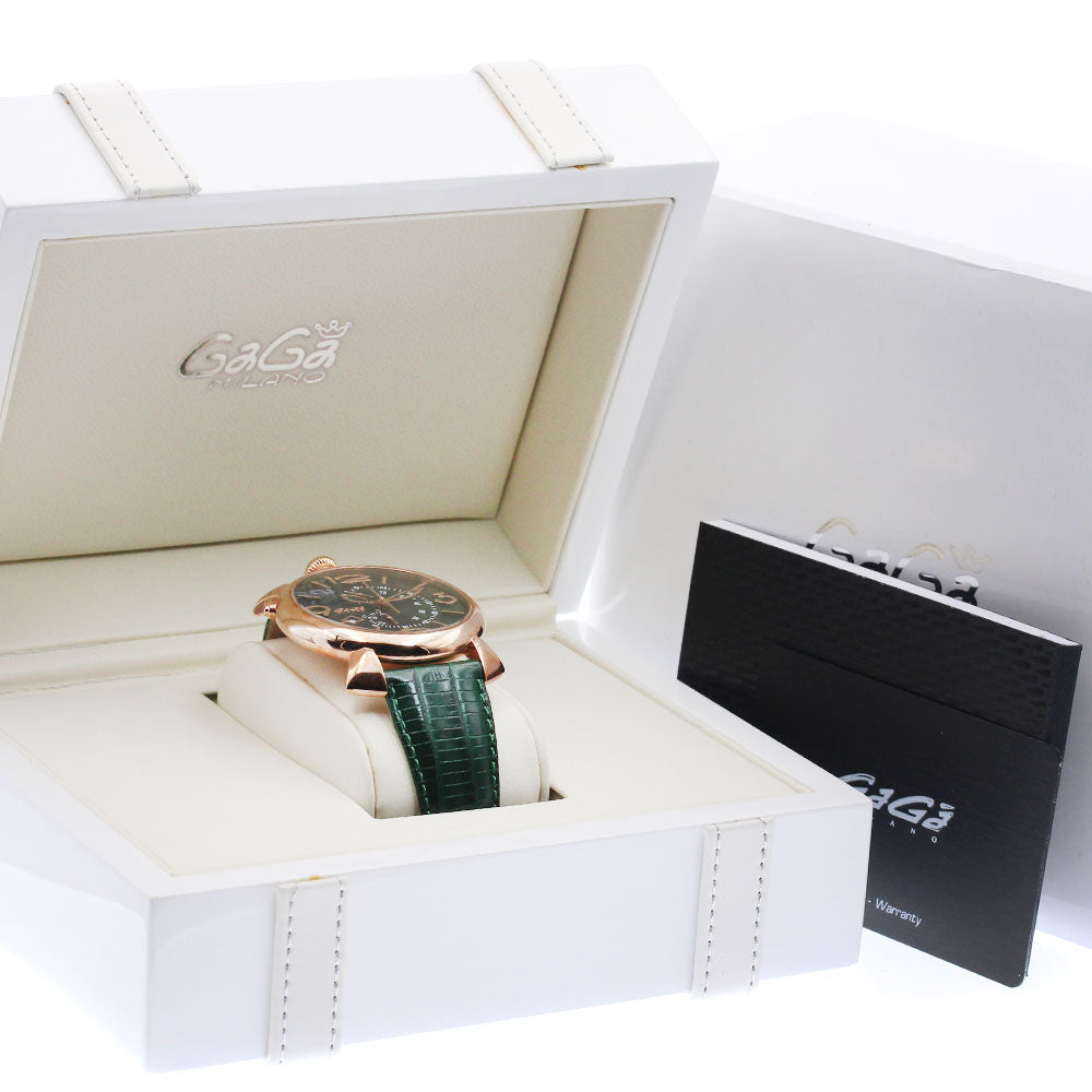 GaGa MILANO Manual Synchrono 5098.05 Date green Dial Quartz Men's Watch_944777