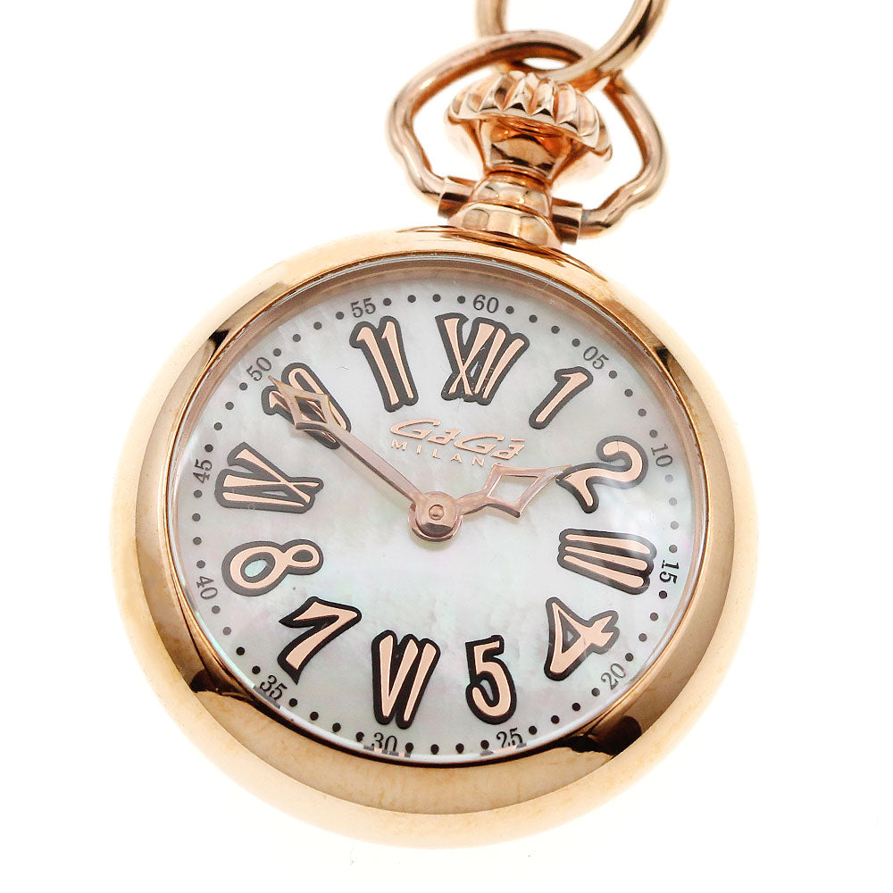 GaGa MILANO Necklace watch 7001.2 White shell Dial Quartz Boy's Pocket watch_944784