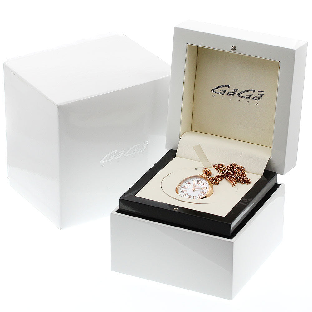 GaGa MILANO Necklace watch 7001.2 White shell Dial Quartz Boy's Pocket watch_944784