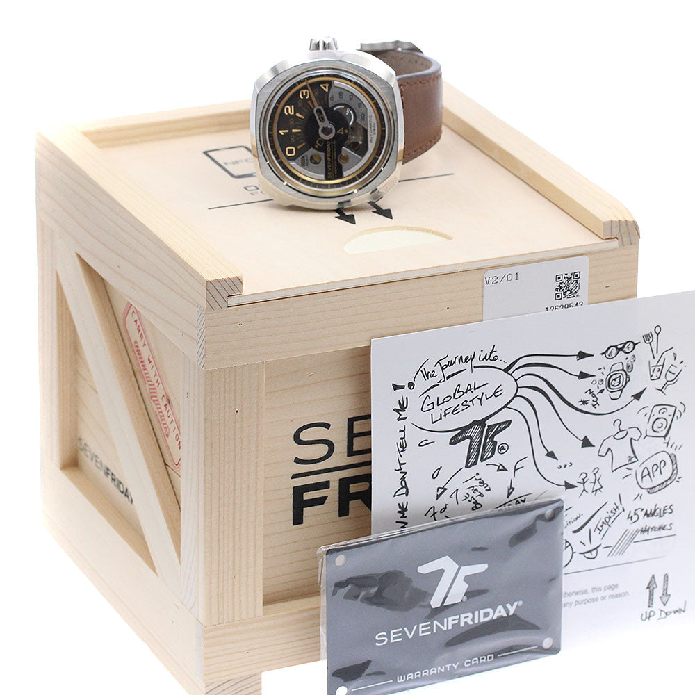 SEVENFRIDAY V series SF-V2/01 Day & Night Display Automatic Men's Watch_944794