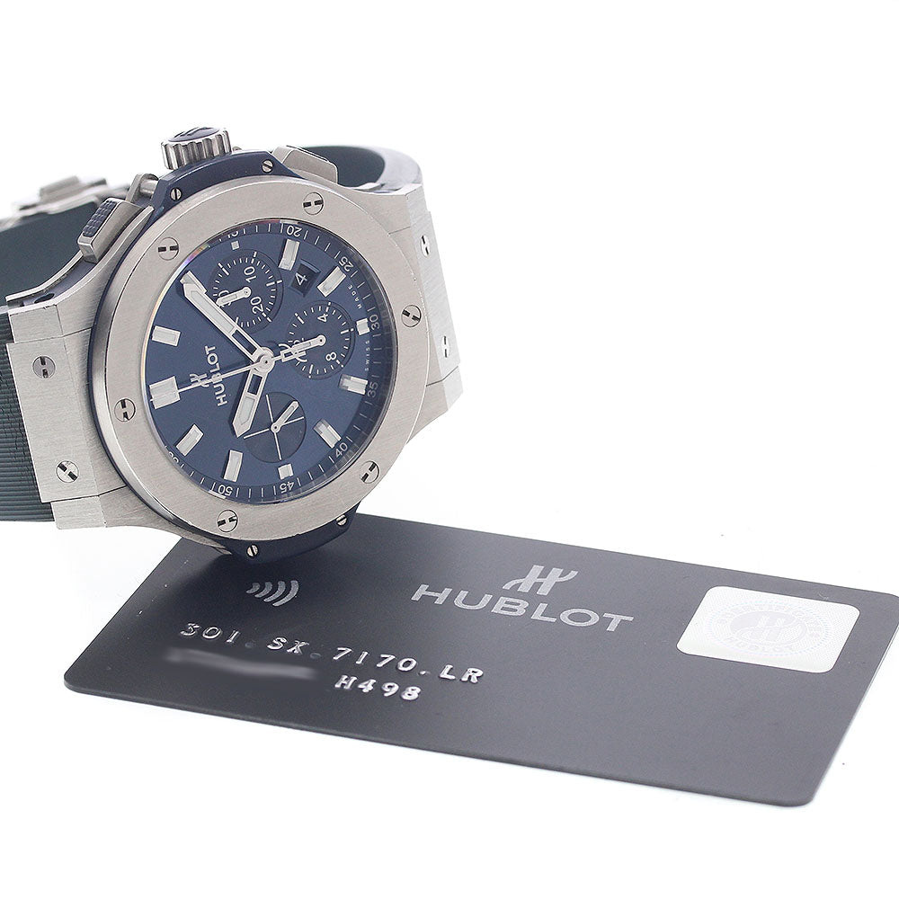 HUBLOT Big Bang Steel Blue 301.SX.7170.LR Chronograph Automatic Men's_944805
