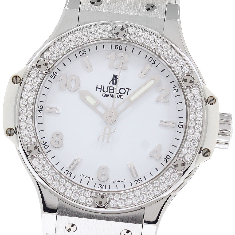 HUBLOT Big Bang Steel White 361.SE.2010.RW.1104 Diamond Bezel white Dial Quartz Men's Watch_944821
