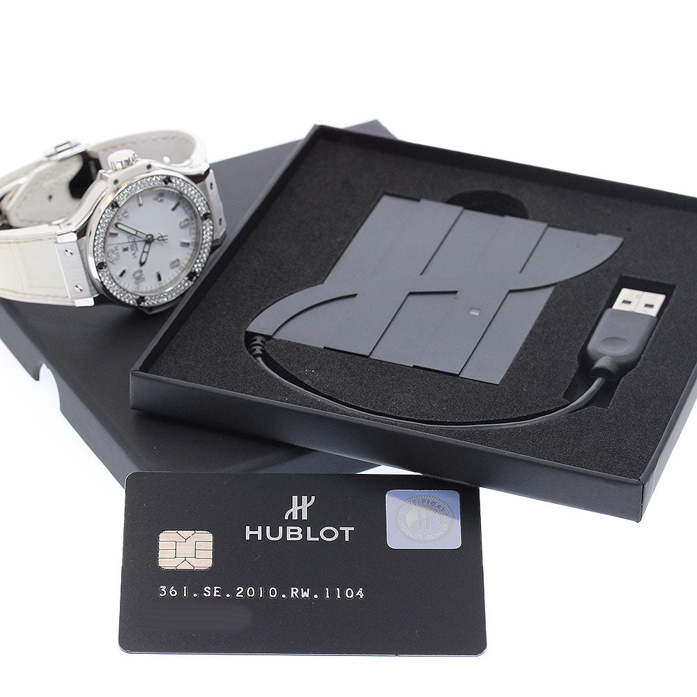 HUBLOT Big Bang Steel White 361.SE.2010.RW.1104 Diamond Bezel white Dial Quartz Men's Watch_944821