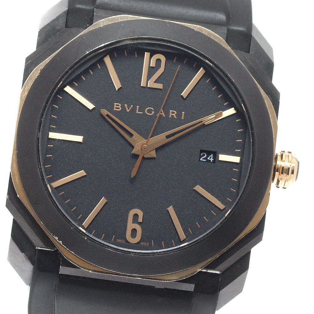 BVLGARI Octo BGOP41SG/103085 Date black Dial Automatic Men's Watch_944824