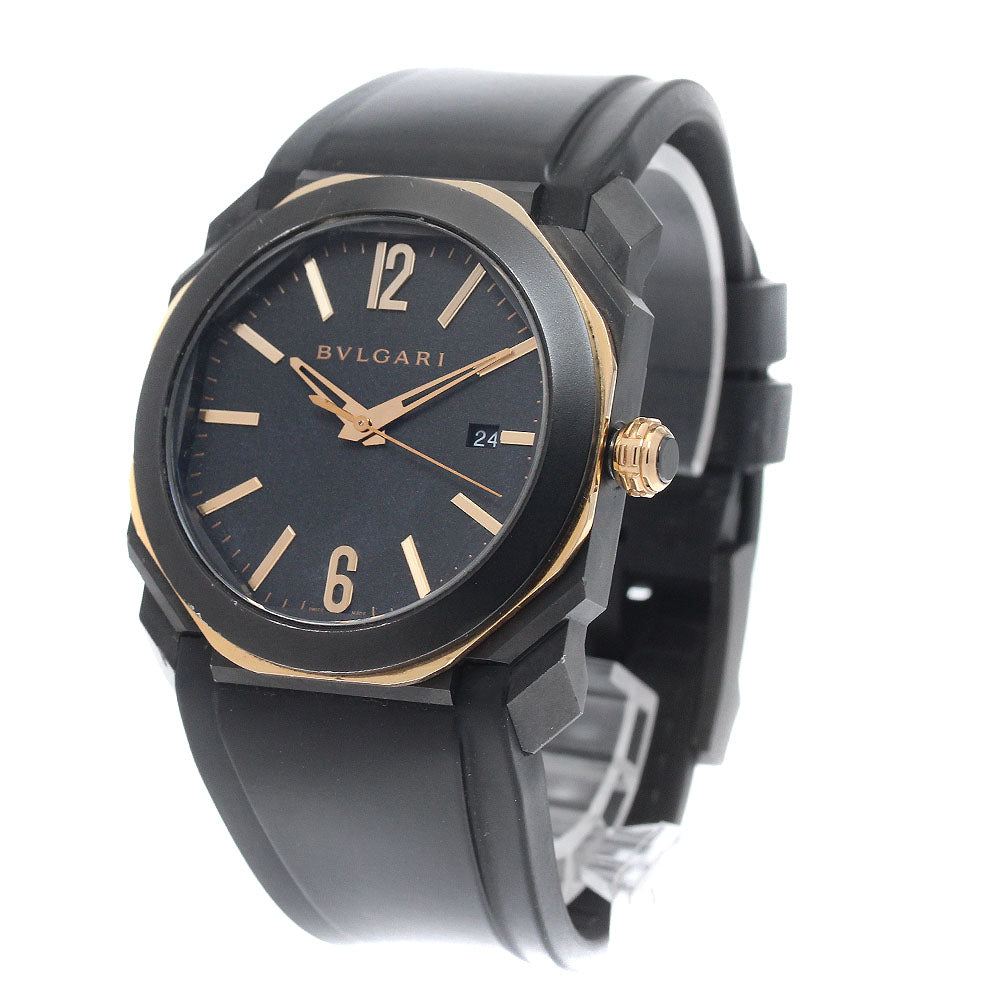 BVLGARI Octo BGOP41SG/103085 Date black Dial Automatic Men's Watch_944824