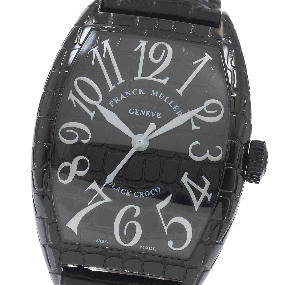 FRANCK MULLER Tonneau Curvex Black Croco 8880SCBLKCRO black Dial Automatic Men's Watch_944836