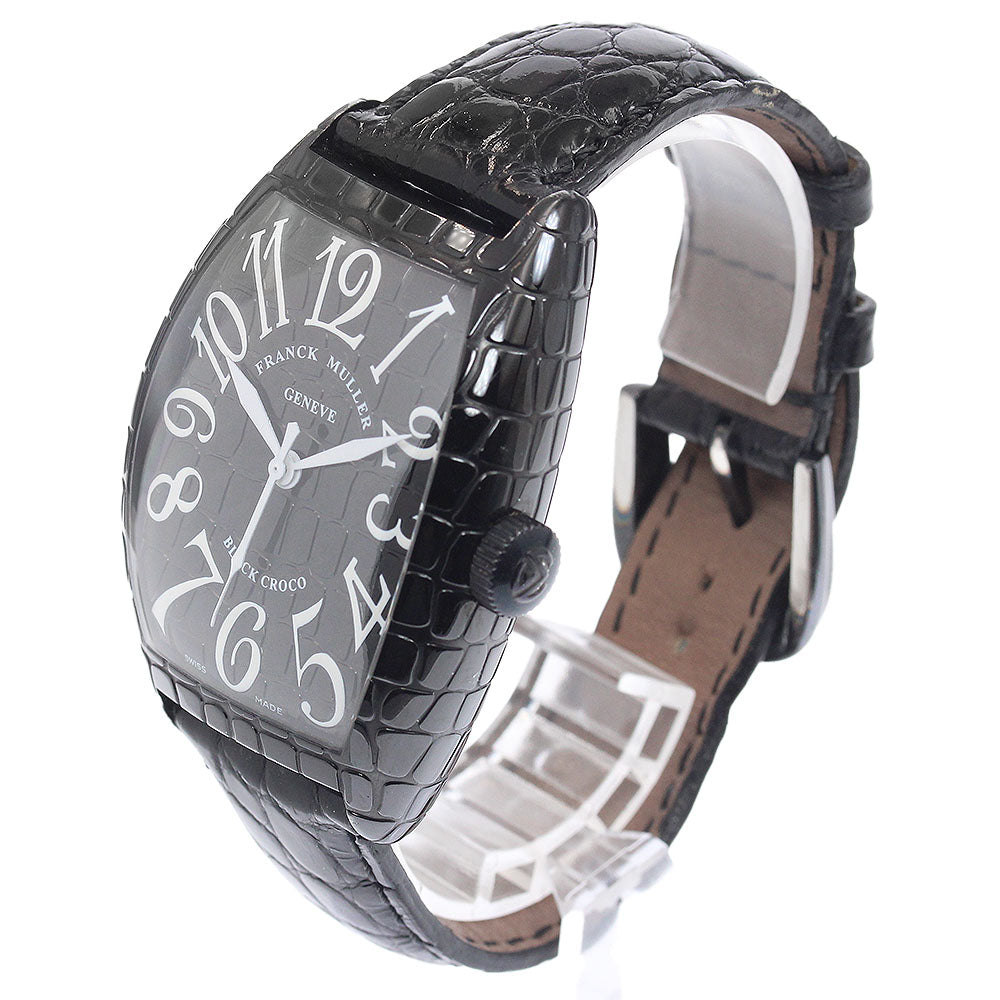 FRANCK MULLER Tonneau Curvex Black Croco 8880SCBLKCRO black Dial Automatic Men's Watch_944836