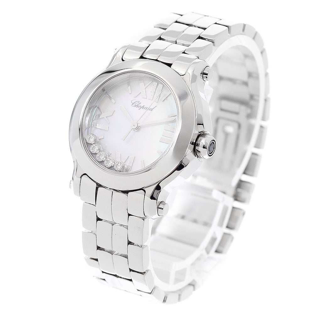 Chopard Happy sports 8509 5P diamond White shell Dial Quartz Ladies Watch_944864