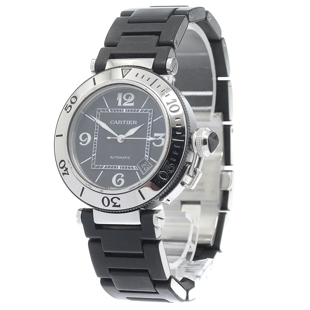 CARTIER Pacha Sea timer W31077U2 Date black Dial Automatic Men's Watch_944867