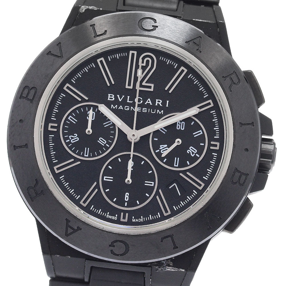 BVLGARI Diagono Magnesium DG42SMCCH Date black Dial Automatic Men's Watch_944877