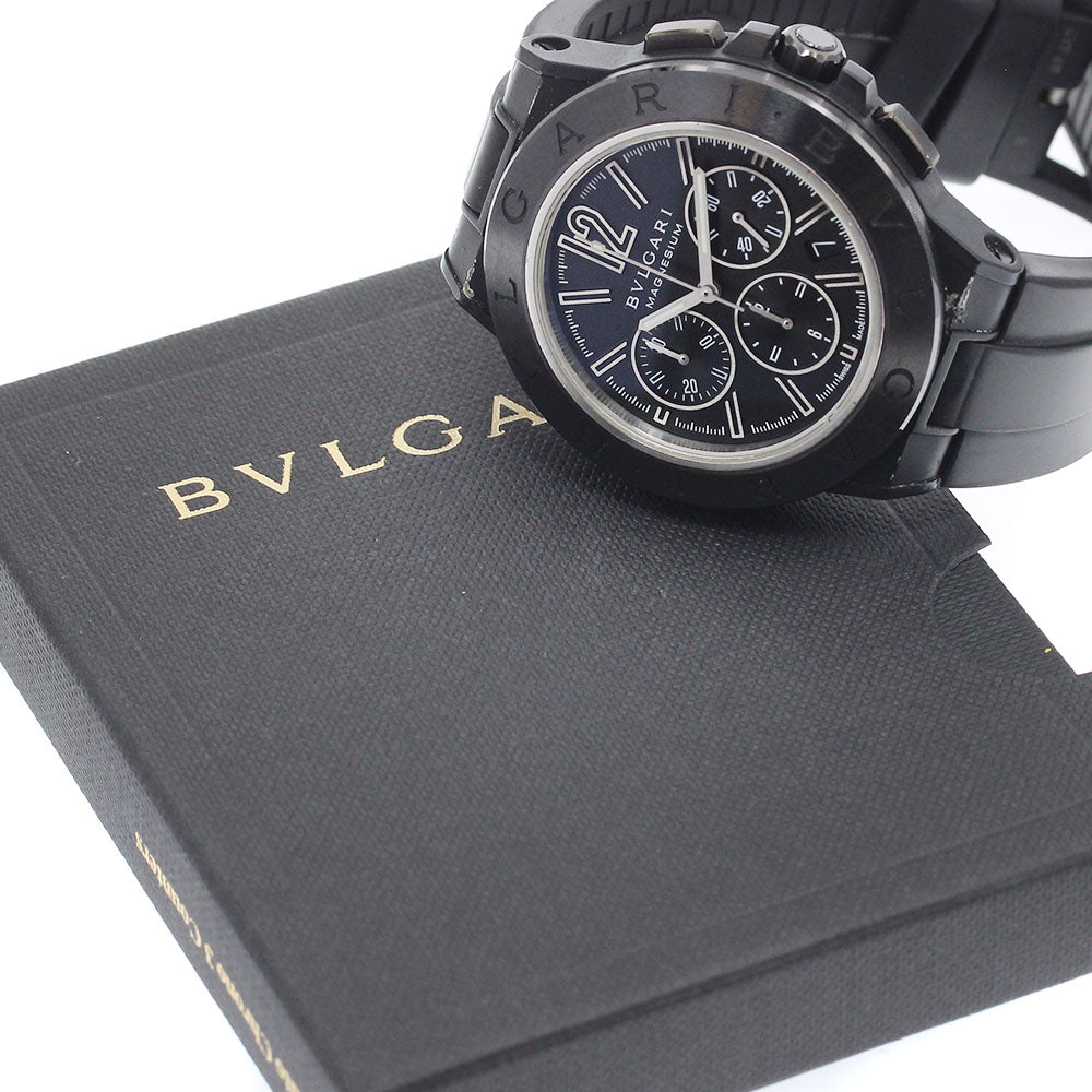 BVLGARI Diagono Magnesium DG42SMCCH Date black Dial Automatic Men's Watch_944877