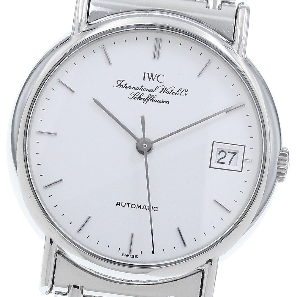 IWC SCHAFFHAUSEN Portofino IW351318 Date White Dial Automatic Men's Watch_944887