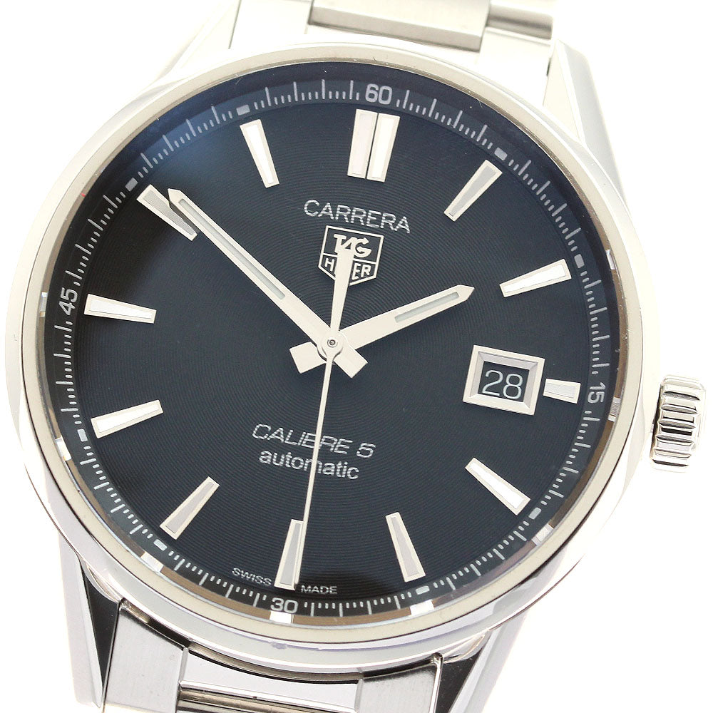 TAG HEUER Carrera Caliber 5 WAR211A-1 Date black Dial Automatic Men's_944890