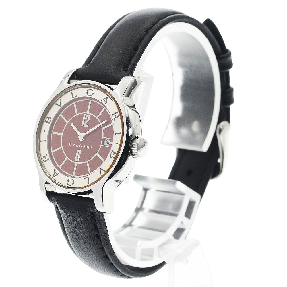 BVLGARI Solo tempo ST29S Date Red Dial Quartz Ladies Watch_944906
