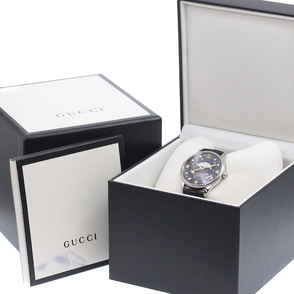 GUCCI G timeless 126.4/YA1264091 Moon phase black Dial Quartz Ladies Watch_944908