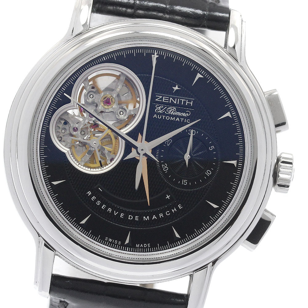 ZENITH Chronomaster T Open 03.0240.4021 Chronograph power reserve black Dial Automatic Men's Watch_944915