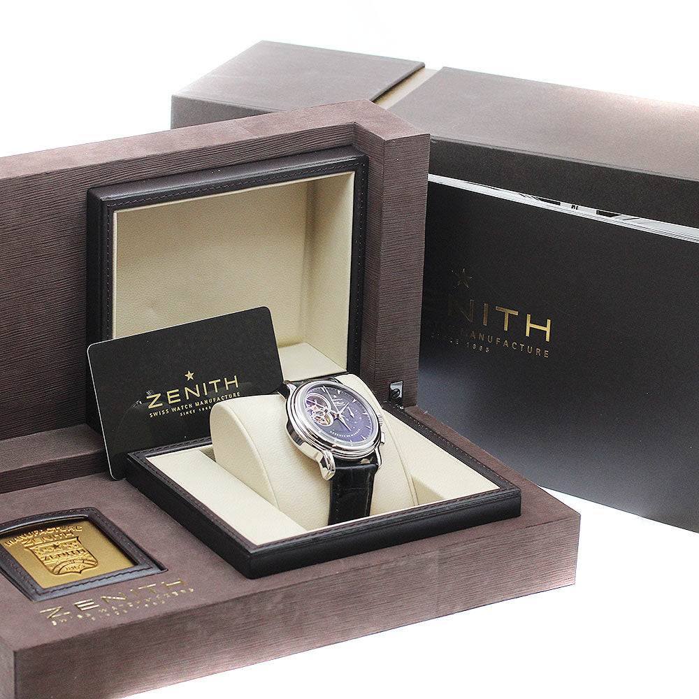 ZENITH Chronomaster T Open 03.0240.4021 Chronograph power reserve black Dial Automatic Men's Watch_944915