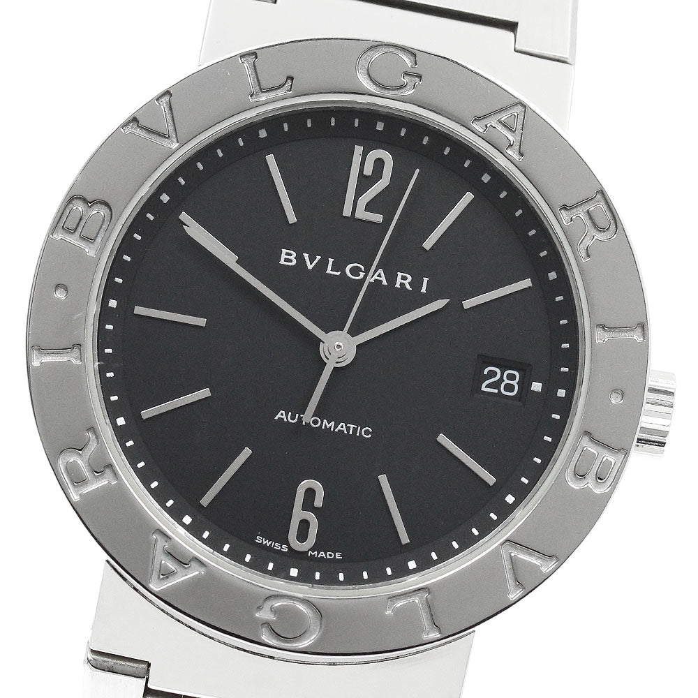 BVLGARI BVLGARIBVLGARI BB38SS Date Black Dial Automatic Men's Watch_944919