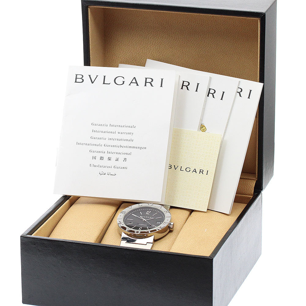 BVLGARI BVLGARIBVLGARI BB38SS Date Black Dial Automatic Men's Watch_944919