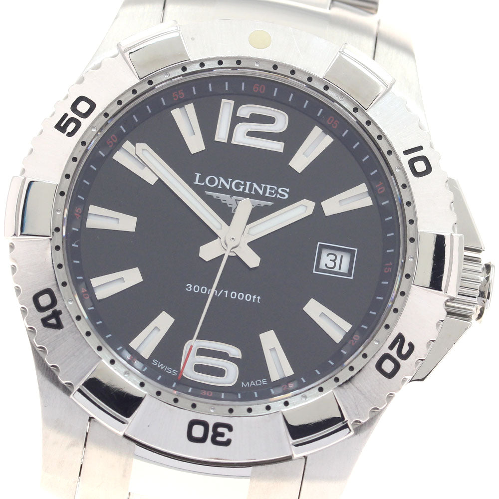 LONGINES Hydro Conquest L3.647.4 Date black Dial Quartz Men's Watch_944922