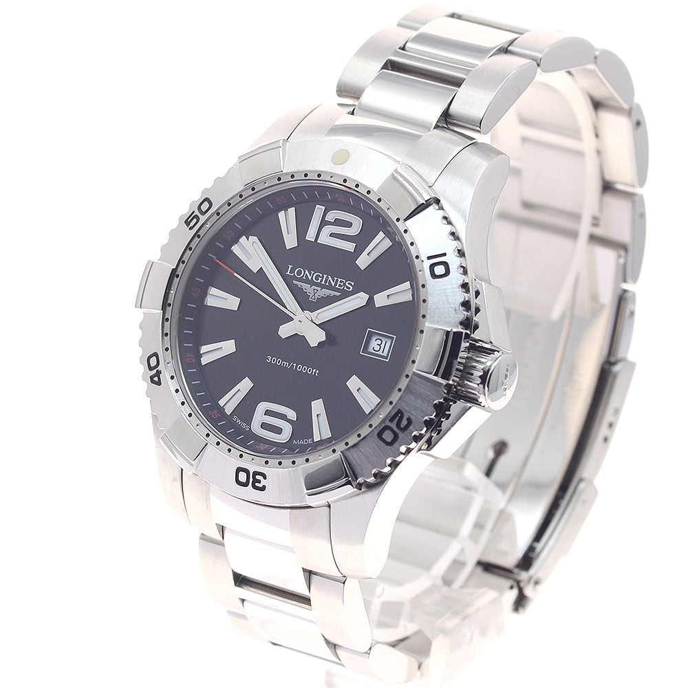 LONGINES Hydro Conquest L3.647.4 Date black Dial Quartz Men's Watch_944922