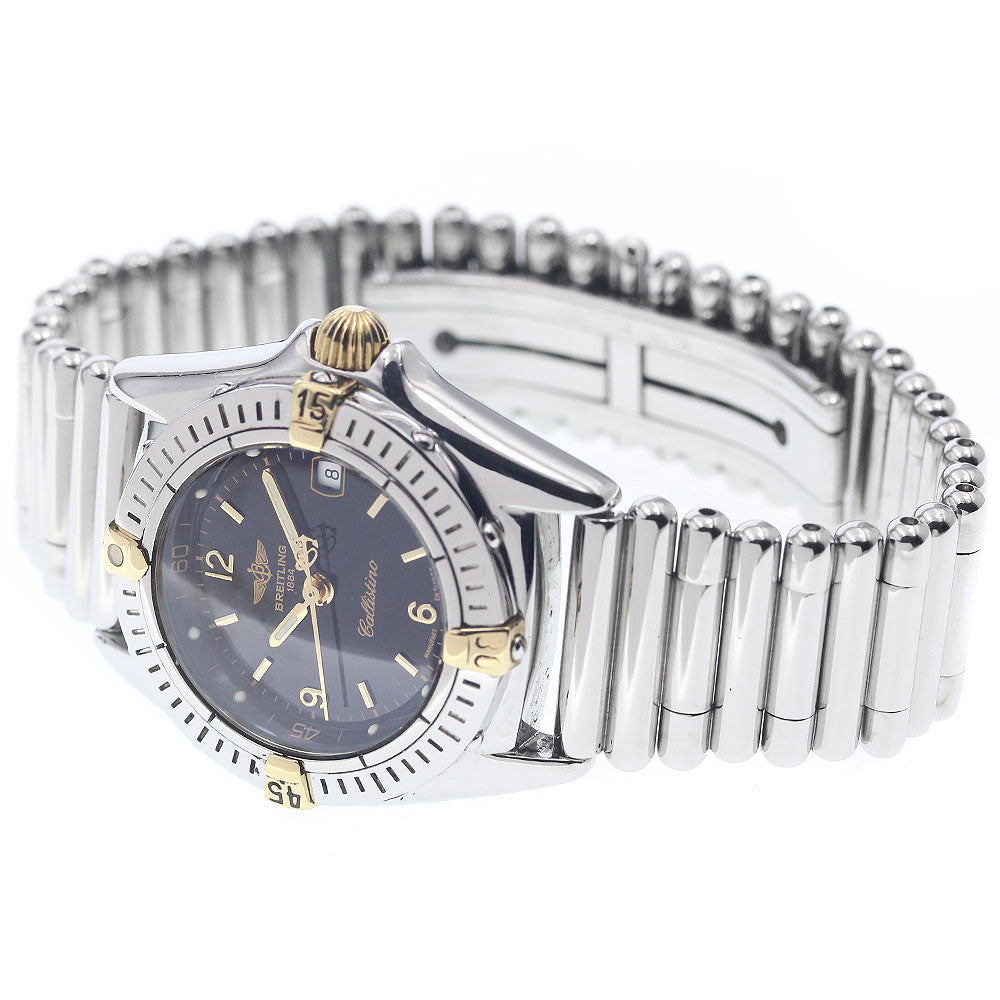 BREITLING Calistino B52045.1 Date Black Dial Quartz Ladies Watch_944924