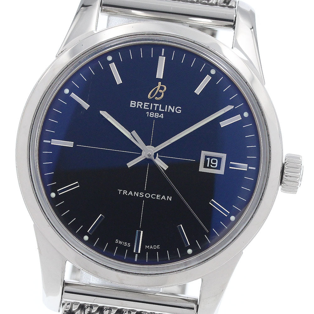 BREITLING Transocean A10360 Date Black Dial Automatic Men's Watch_944926