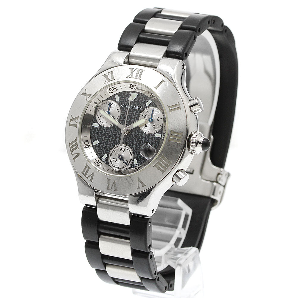 CARTIER CHRONOSCAPH W10125U2 Date Quartz Men's Watch_944929