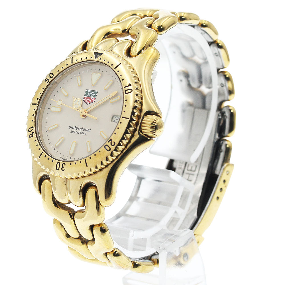 TAG HEUER S/el S94.013-1 Date beige Dial Quartz Boy's Watch_944931