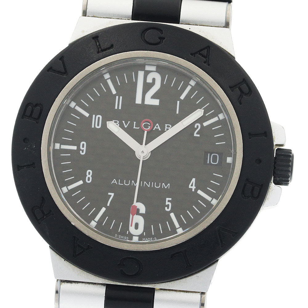 BVLGARI aluminum AL38TA Date black Dial Automatic Men's Watch_944938
