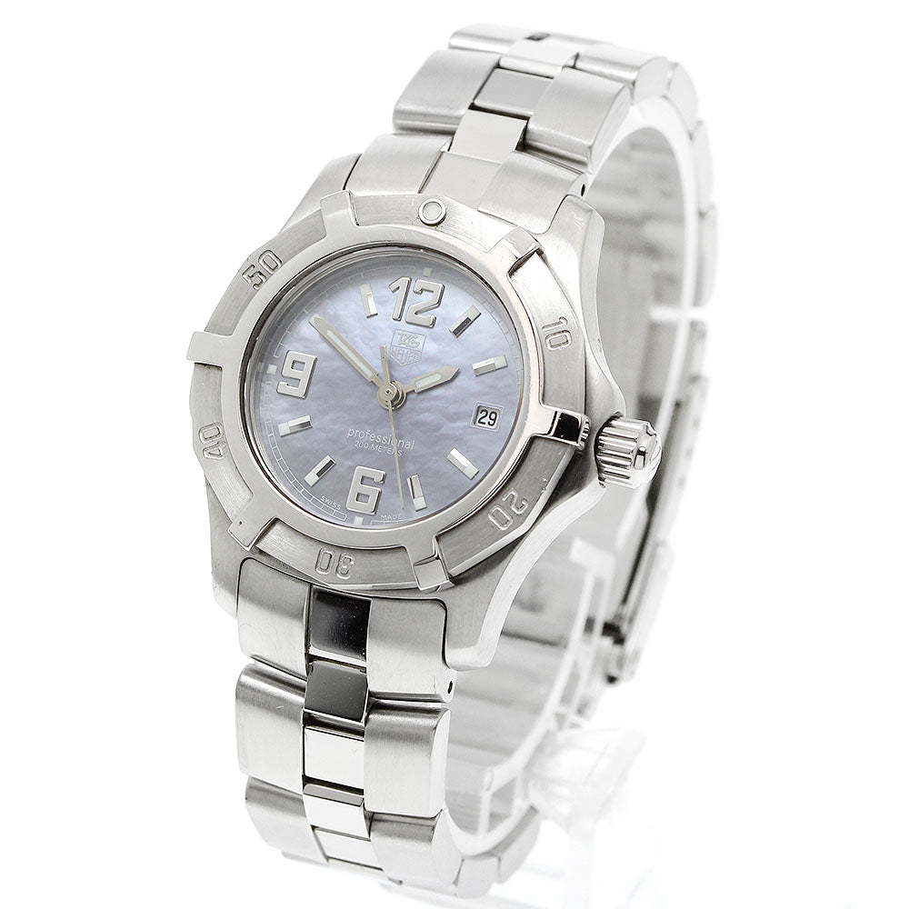 TAG HEUER Excursive WN1318 Date Blue shell Dial Quartz Ladies Watch_944943