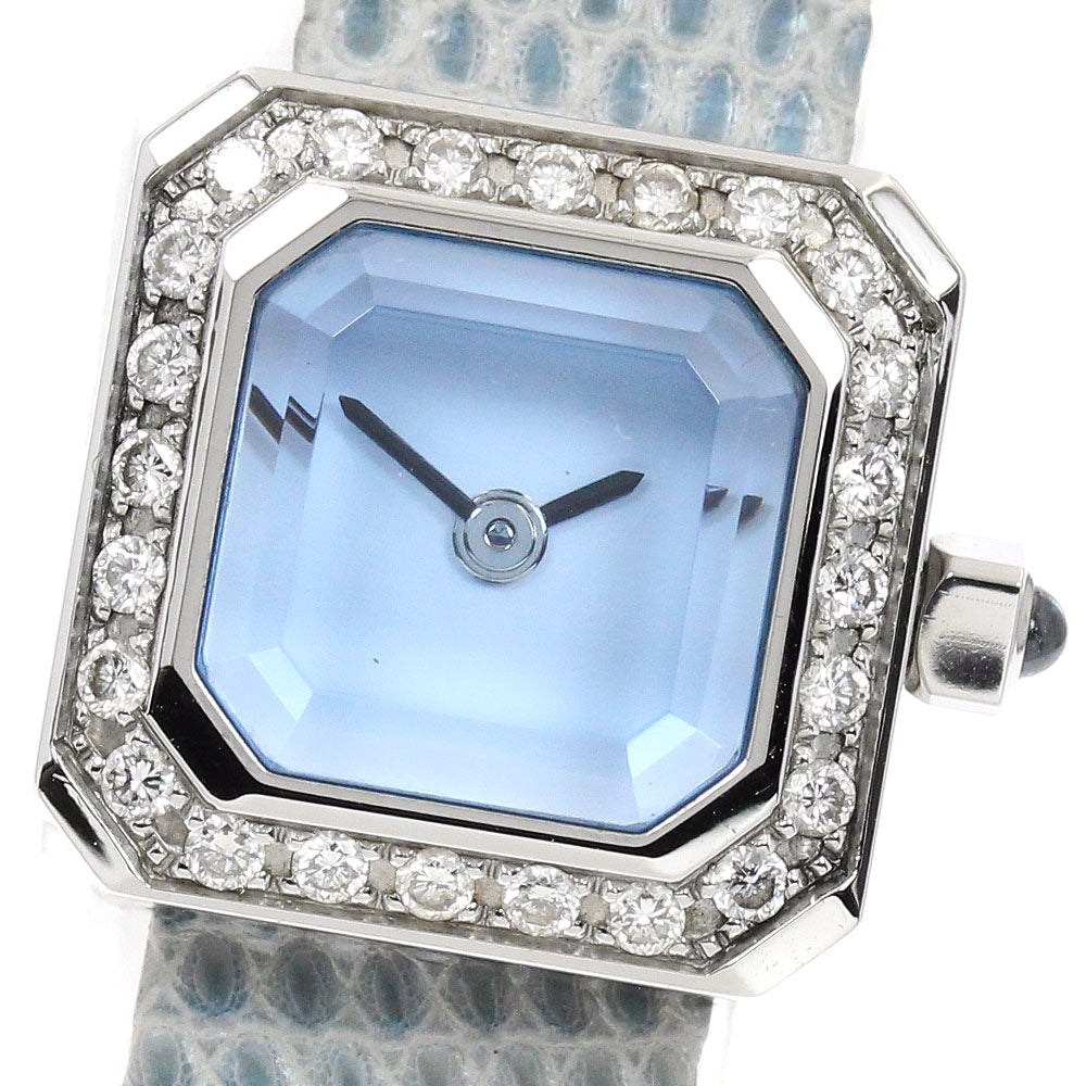 CORUM Sugar cube 137.426.47 Diamond Bezel blue Dial Quartz Ladies Watch_944956
