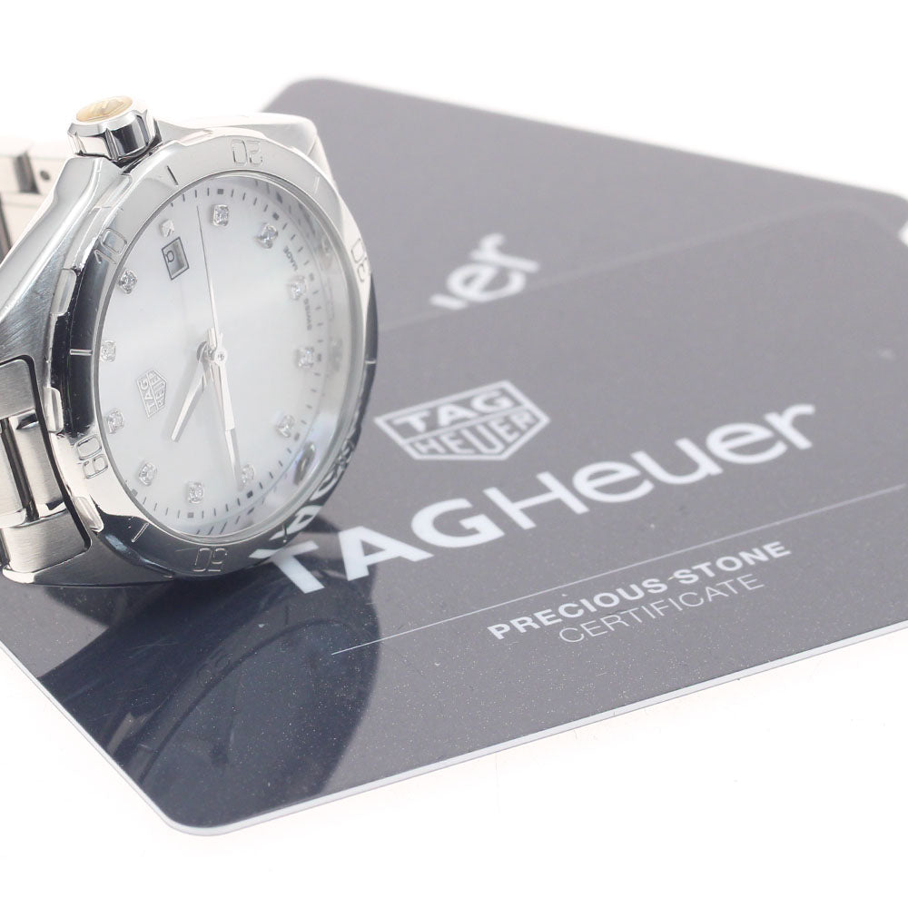 TAG HEUER Formula 1 WBJ1419.BA0664 11P Diamond Date White shell Dial Quartz Ladies Watch_944987