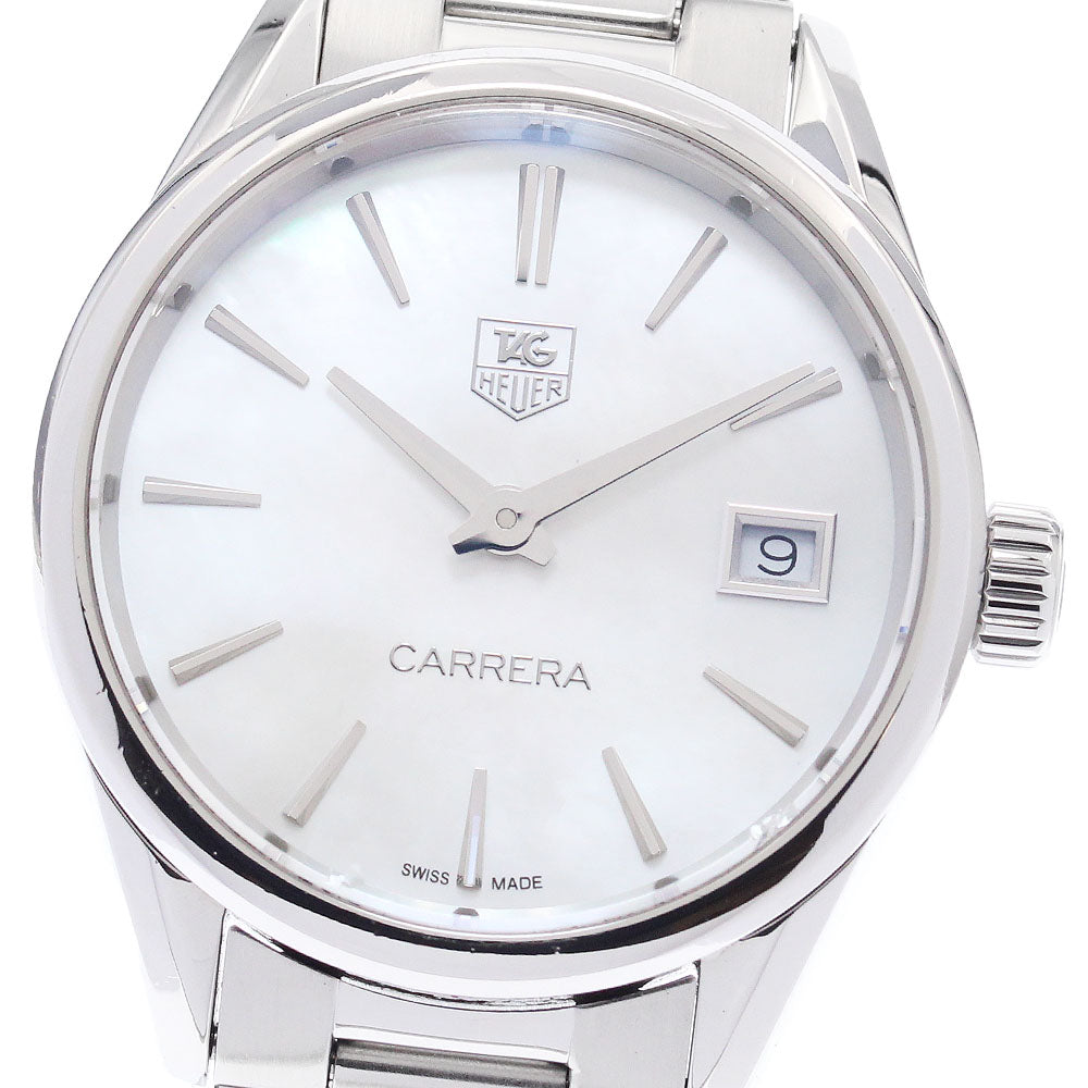 TAG HEUER Carrera WAR1311-0 Date Shell White shell Dial Quartz Ladies Watch_944993