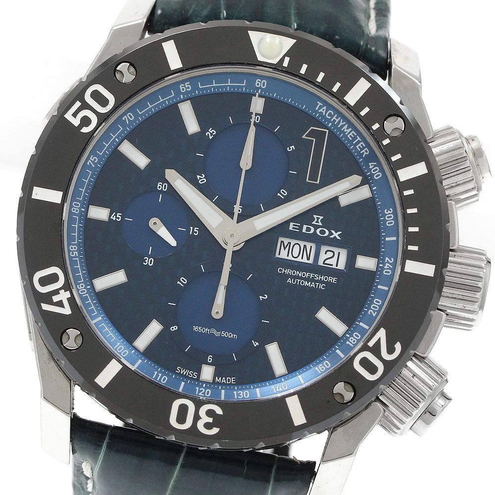 EDOX Class One Chrono Offshore 01114 Day date Navy Dial Automatic Men's Watch_945005