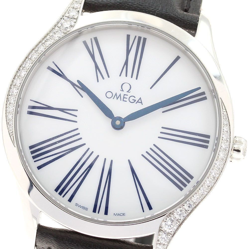 OMEGA De Ville Tresor 428.17.36.60.04.001 Side diamond Quartz Ladies _945010