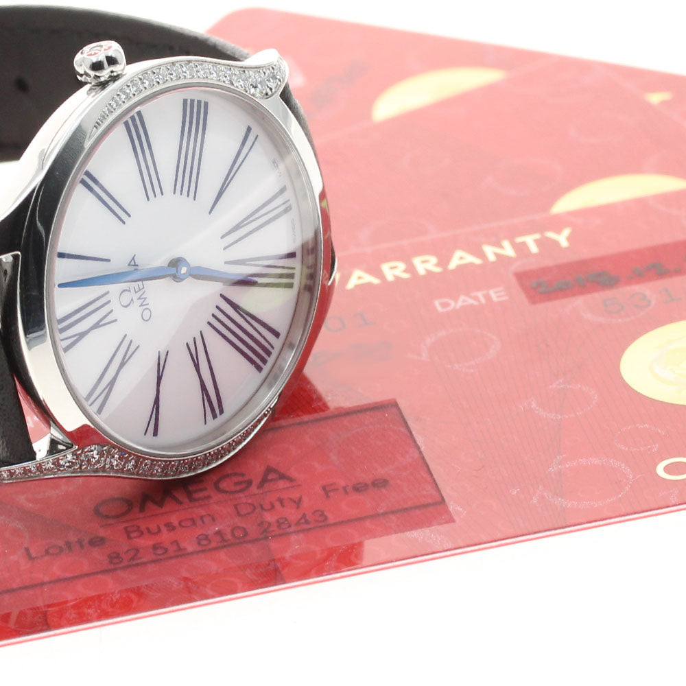 OMEGA De Ville Tresor 428.17.36.60.04.001 Side diamond Quartz Ladies _945010