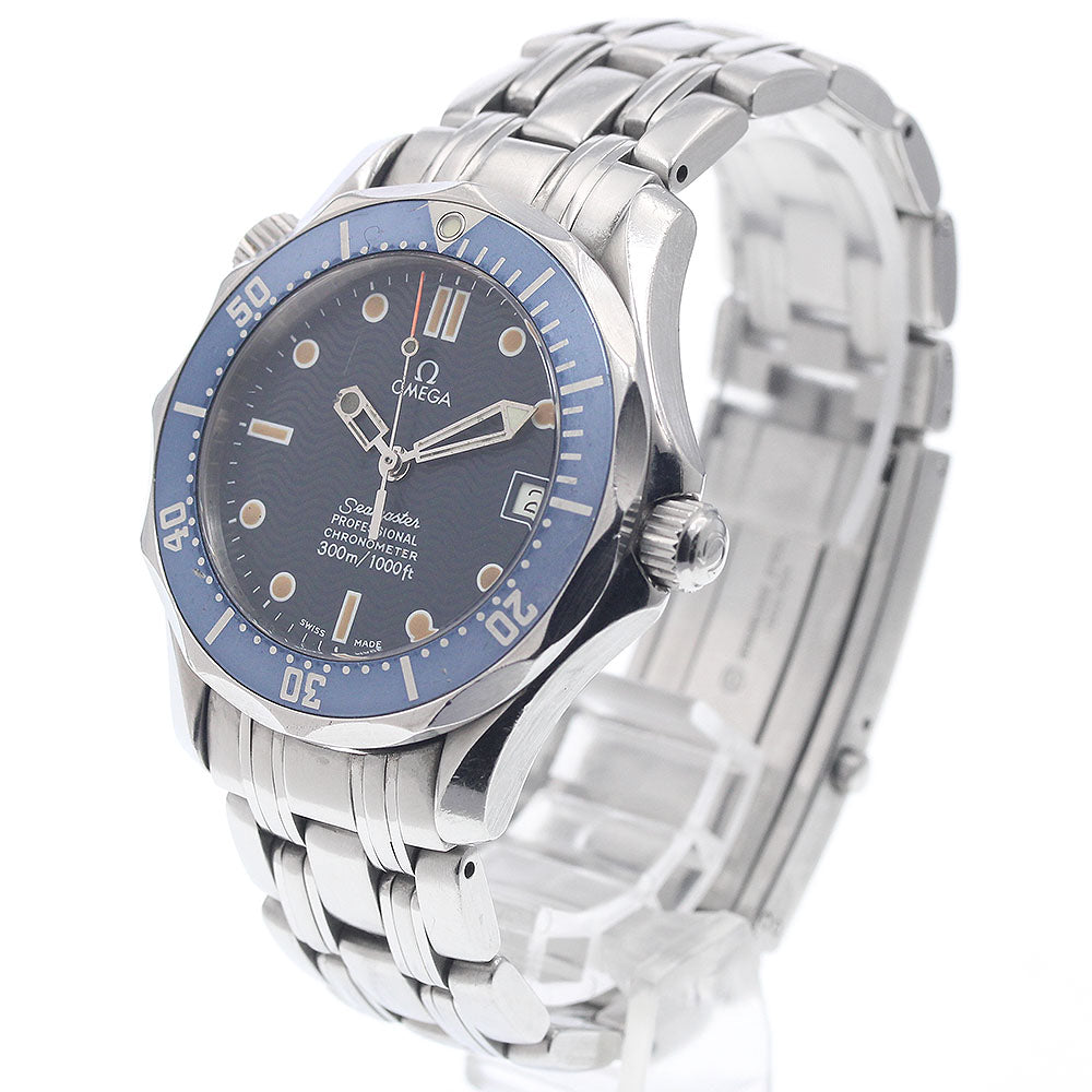 OMEGA Seamaster300 2551.80 Date Navy Dial Automatic Boy's Watch_945031