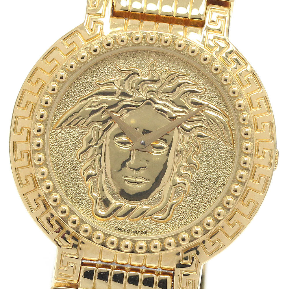 VERSACE Medusa Coin Watch 7008011 gold Dial Quartz Men's Watch_945035