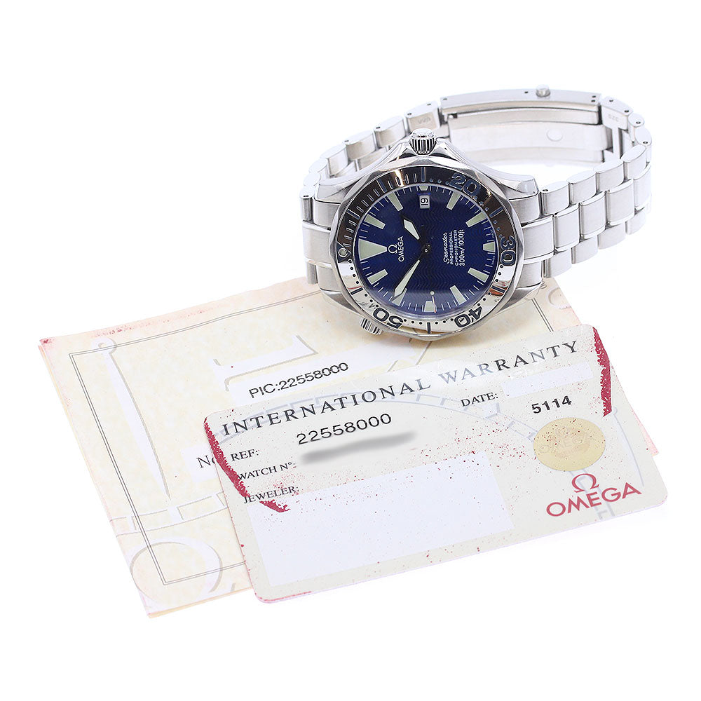 OMEGA Seamaster300 2255.80 Date blue Dial Automatic Men's Watch_945050