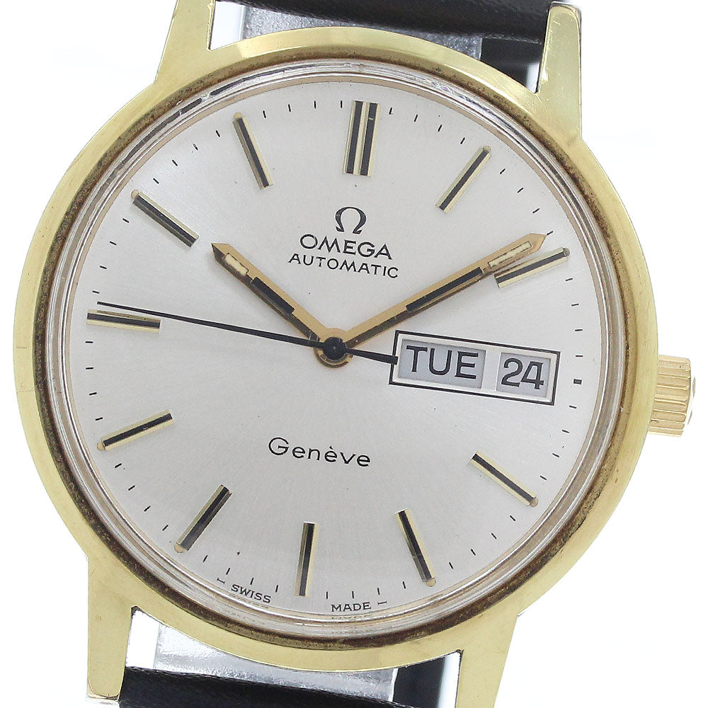 OMEGA Geneve 166.0125 Day Date Cal.1022 Silver Dial Automatic Men's Watch_945052