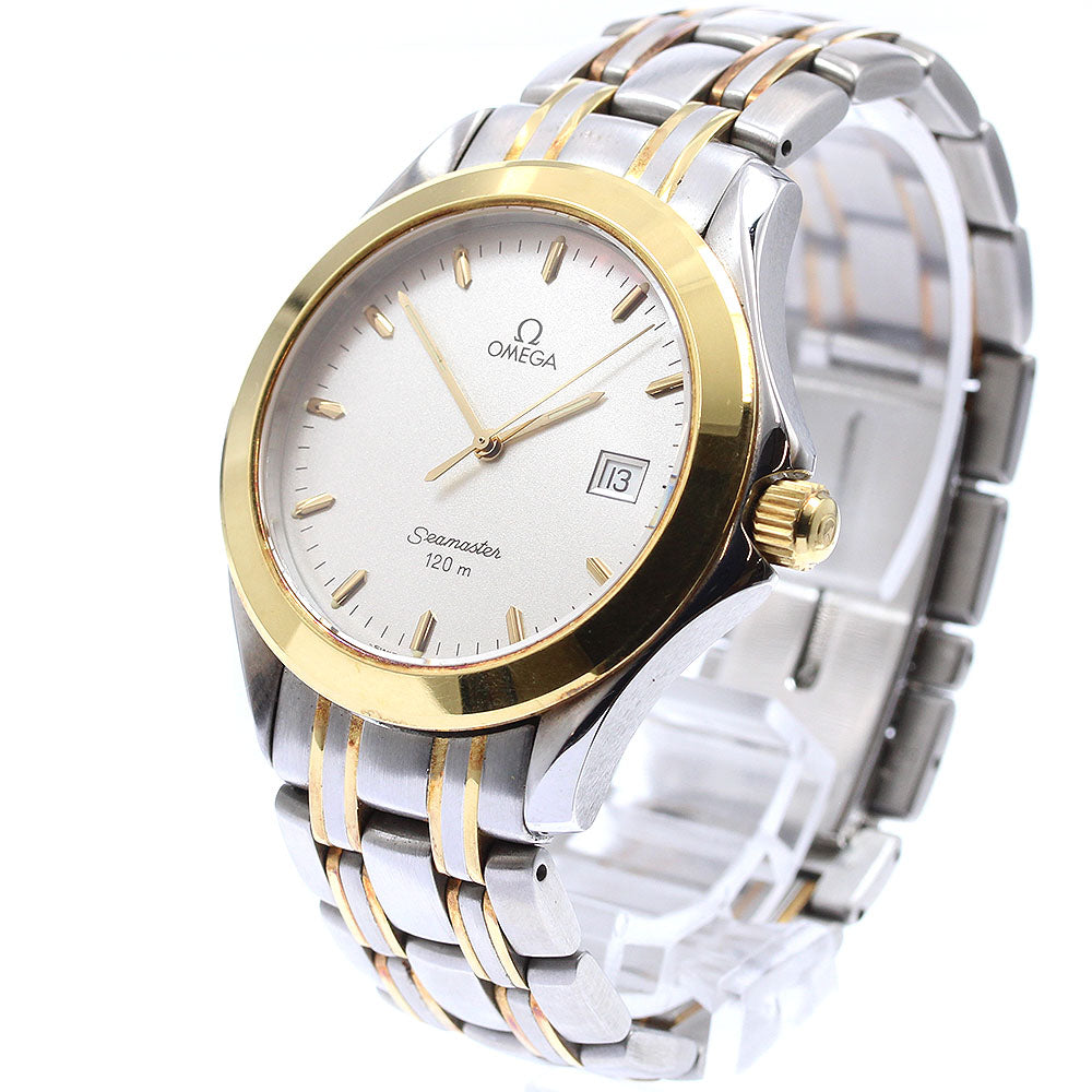 OMEGA Seamaster120 2311.31 YG bezel Silver Dial Quartz Men's Watch_945091