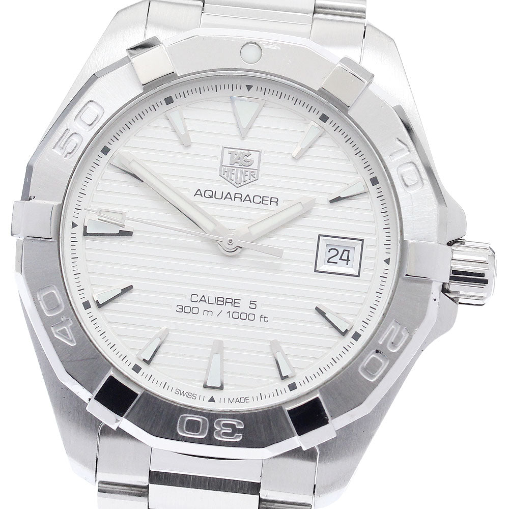 TAG HEUER Aqua racer WAY2111 Caliber 5 Silver Dial Automatic Men's Watch_945126